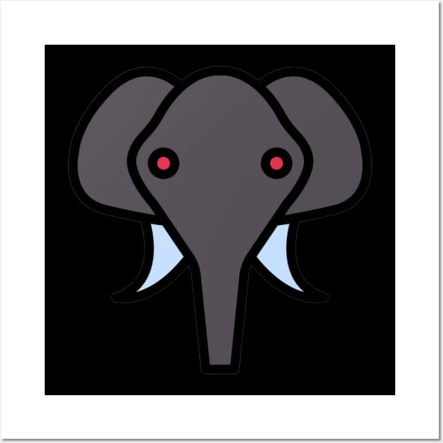 Cartoon Elephant Wall Art by stephens69